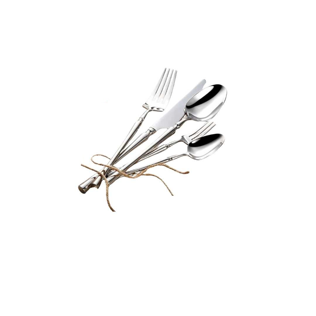 Polished Stainless Steel Glossy Finish Dishwasher Safe Cutlery Set