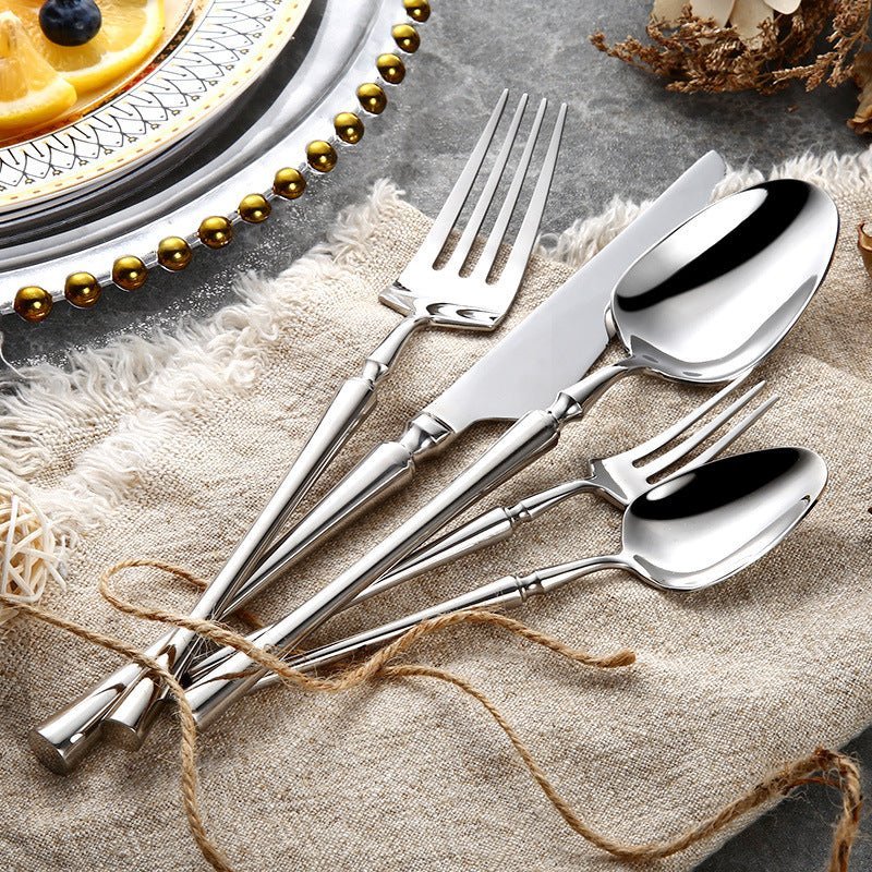 Polished Stainless Steel Glossy Finish Dishwasher Safe Cutlery Set