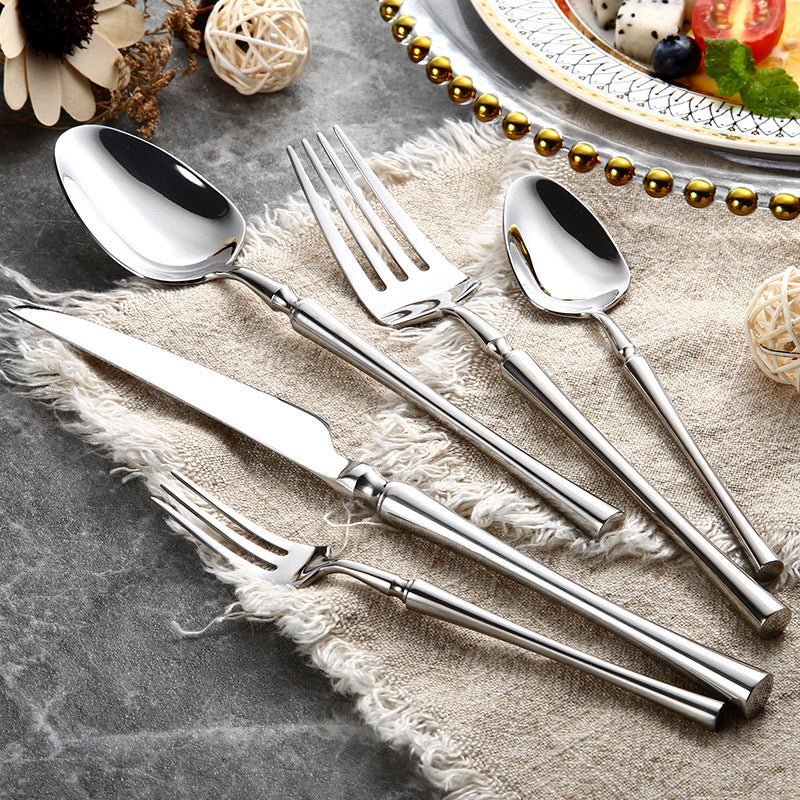 Polished Stainless Steel Glossy Finish Dishwasher Safe Cutlery Set