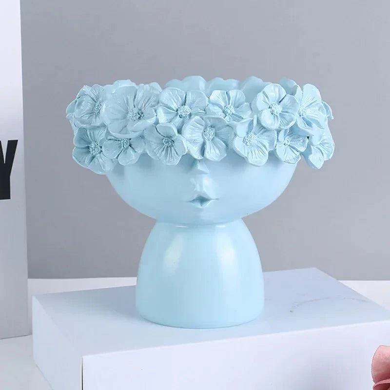 Handmade Artistic Resin Multifunctional Storage Vase Planter
