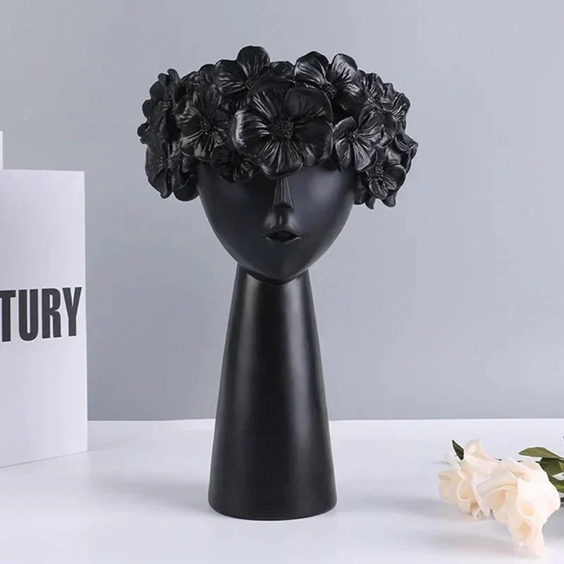 Handmade Artistic Resin Multifunctional Storage Vase Planter